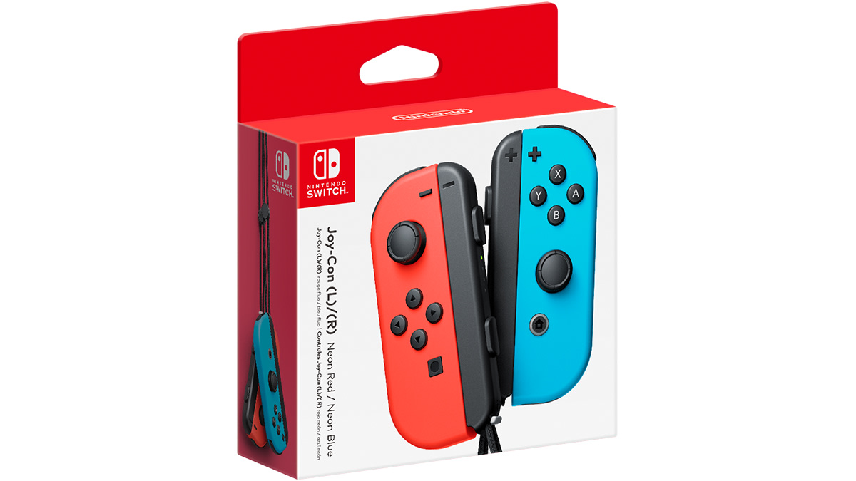 Joy-Con (L)/(R) — Neon Red/Neon Blue (Nintendo Switch)